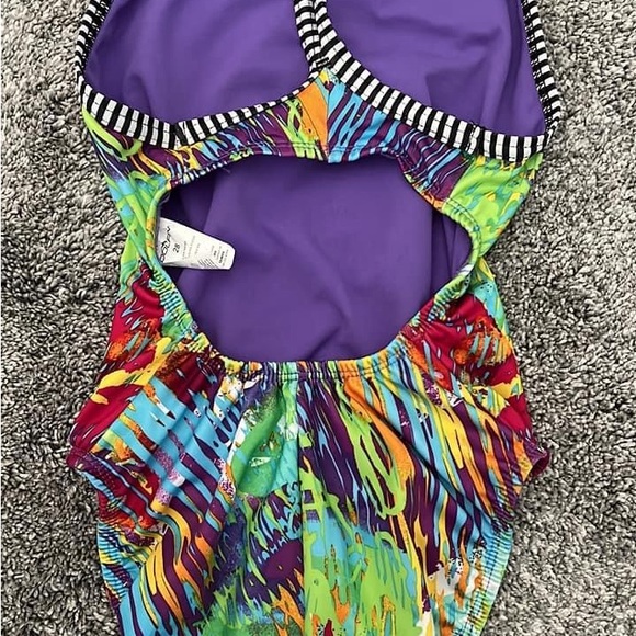 Dolfin Uglies Women's V-2 Back One Piece Swimsuit size 28 - Picture 3 of 7